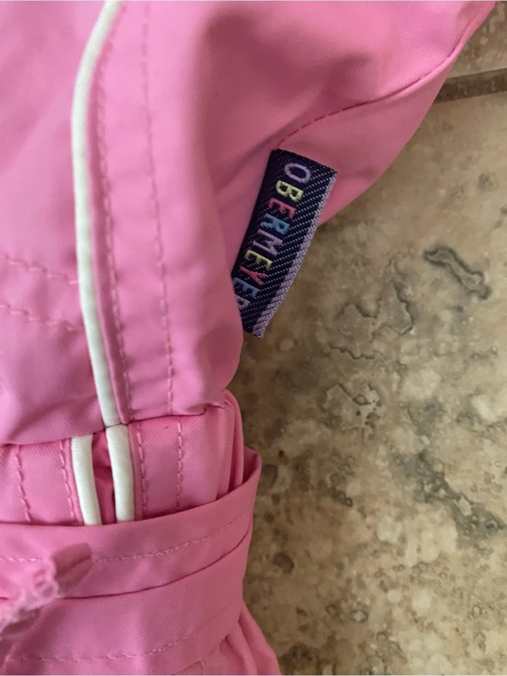 Obermeyer Preschool Girls Pink Belted One-Piece Ski Snow Gorpcore Suit Size 2